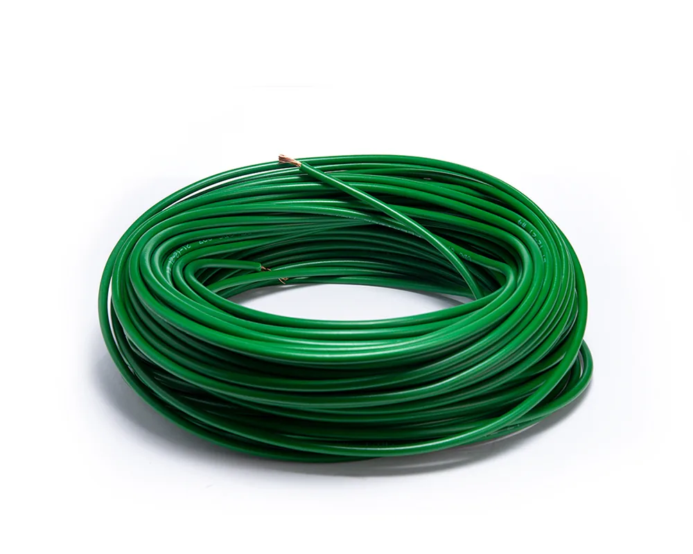 CD-10004 — Cable flexible automotriz para instalación calibre 14" verde 30 metros CDC 10004