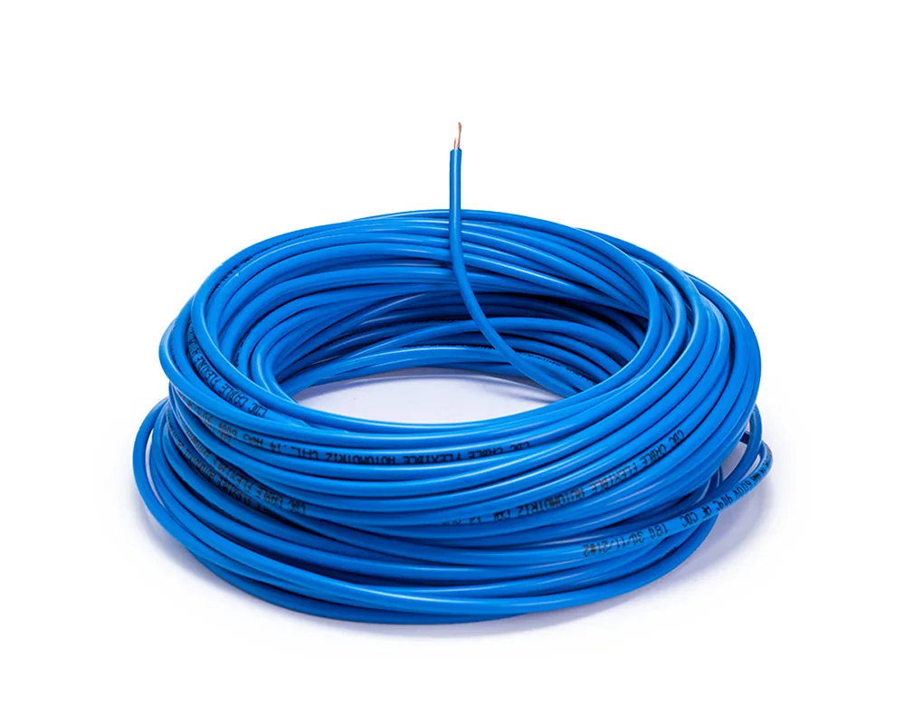 CD-10005 — Cable flexible automotriz para instalación calibre 14" azul 30 metros CDC 10005