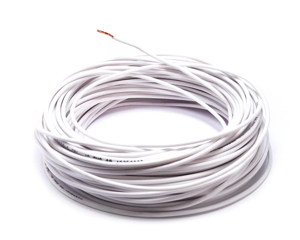 CD-10007 — Cable flexible automotriz para instalación calibre 16" blanco 30... CDC 10007