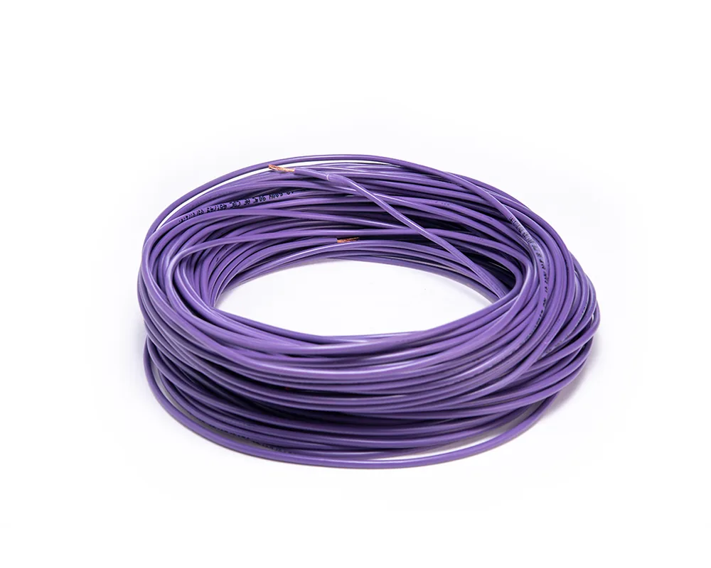 CD-10021 — Cable flexible automotriz para instalación calibre 18" morado 30... CDC 10021