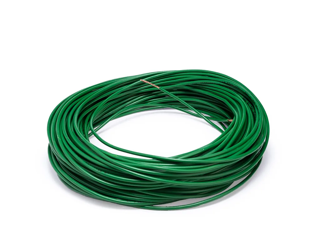Cable flexible automotriz para instalación calibre 18" verde 30 metros CDC 10024