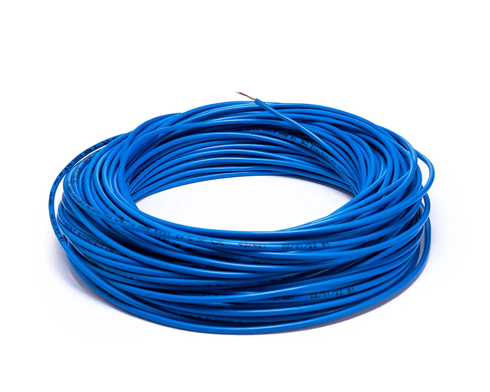 CD-10025 — Cable flexible automotriz para instalación calibre 18" azul 30 metros CDC 10025