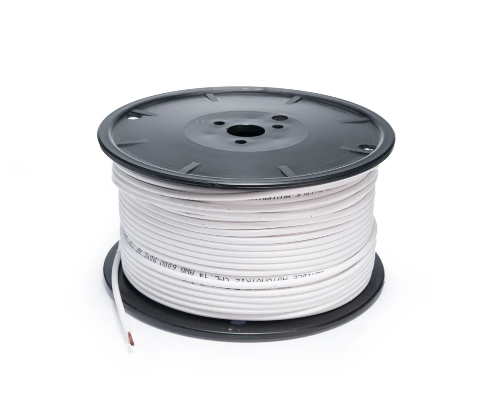 Cable flexible automotriz para instalación calibre 14" blanco 100 mts CDC 42143
