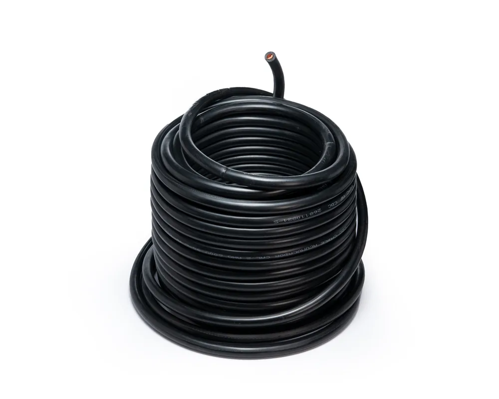 CD-43426C — Cable para acumulador automotriz calibre 2 negro 25 metros CDC 43426C