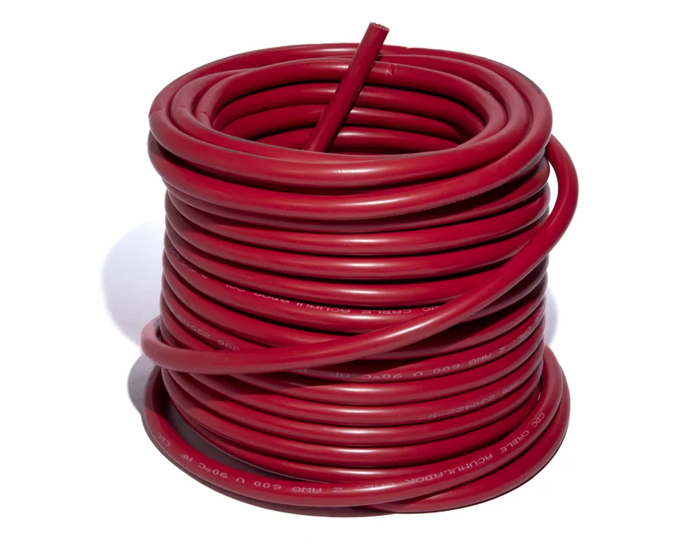 Cable para acumulador automotriz calibre 2 rojo 25 metros CDC 43427C