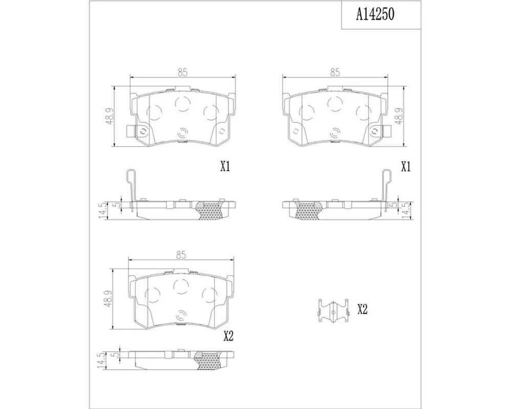 DK-DNK7236D1262CK — Balata De Freno Trasera Ceramica (Ck) DYNAMIK DNK7236D1262CK
