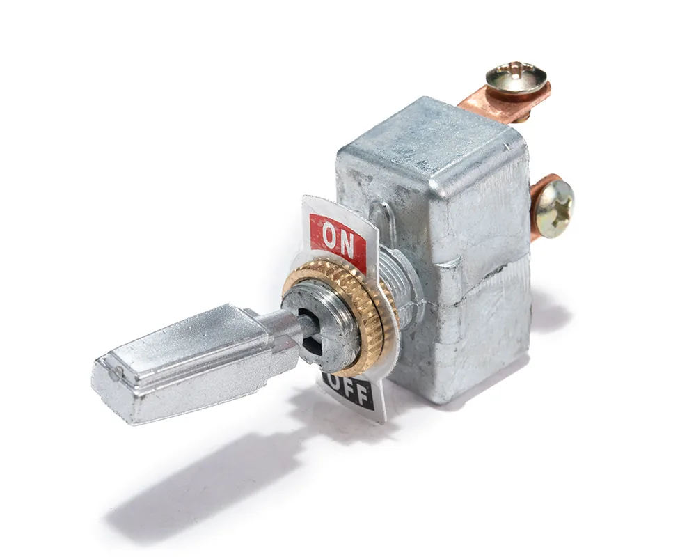 TP-03323 — SWITCH INTERRUPTOR PALANCA 1 PASO 2 TORNILLOS REFORZADO CROMADO TOTAL PARTS 03323