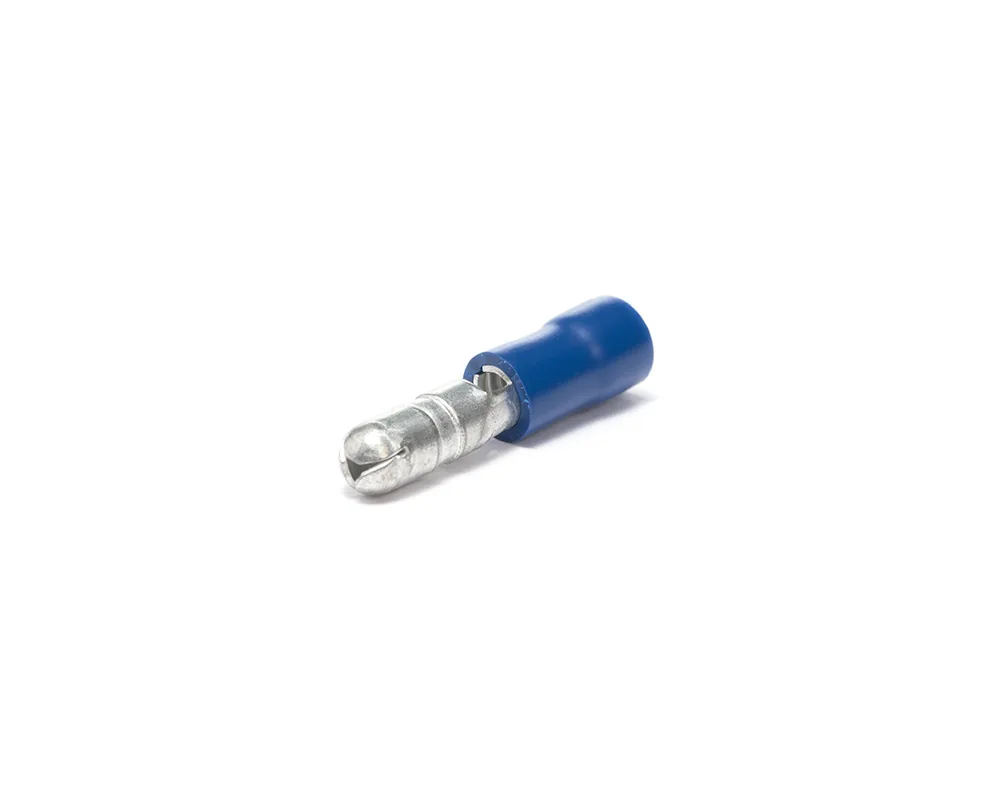 Terminal De Instalacion Aislada Macho Enchufe Redonda Chica Azul TOTAL PARTS 04260