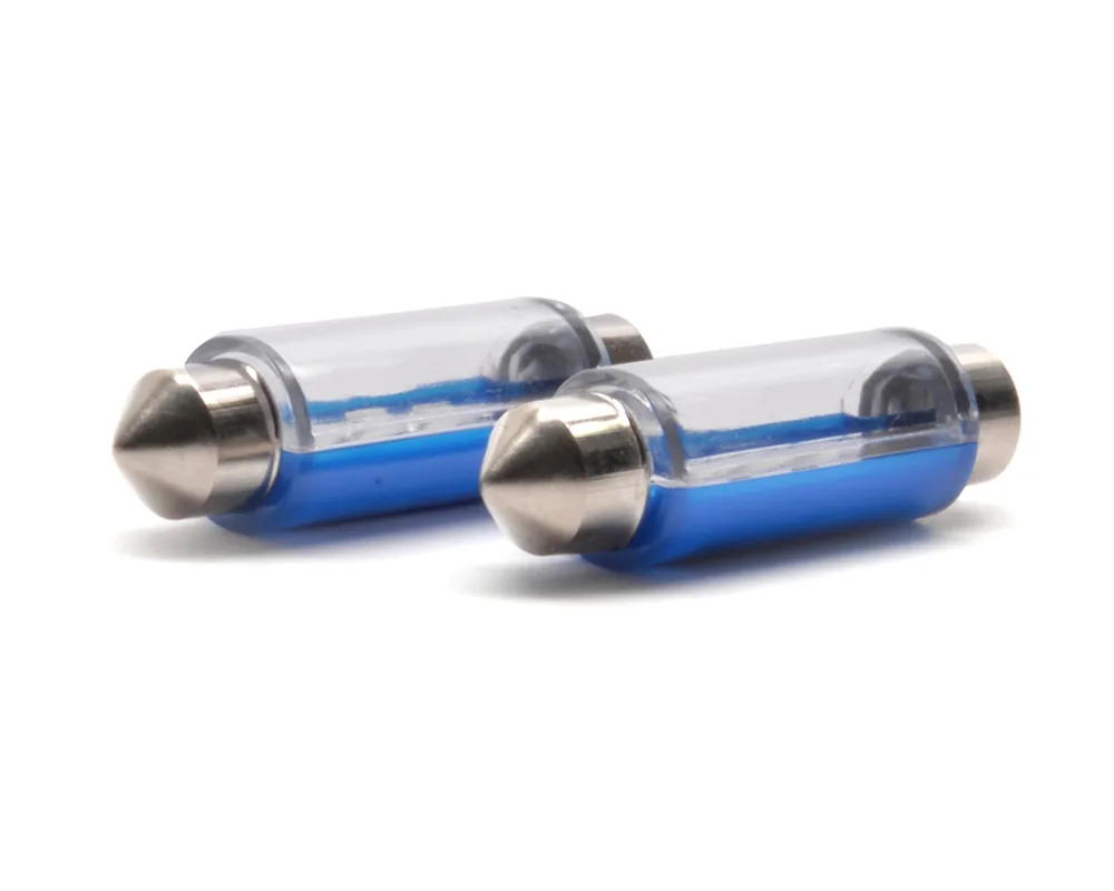 TP-10071 — Foco Led Tipo Fusible 12 Volts 8 Leds Azul 41 mm ( Grande ) TOTAL PARTS 10071