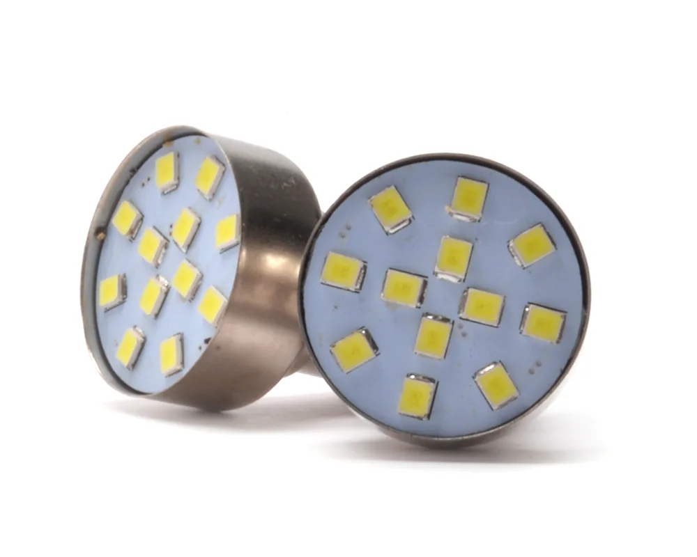 Foco 1157 / 1034 12 Volts 2 Polos Led Blanco 12 Leds TOTAL PARTS 11535