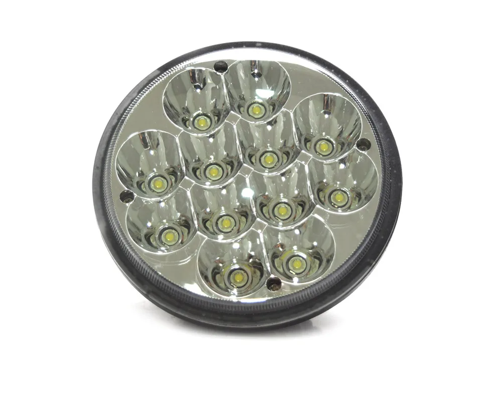 Unidad 5006 Redonda Chica 12 Leds Alta / Baja Carcasa De Aluminio /... TOTAL PARTS 43420C